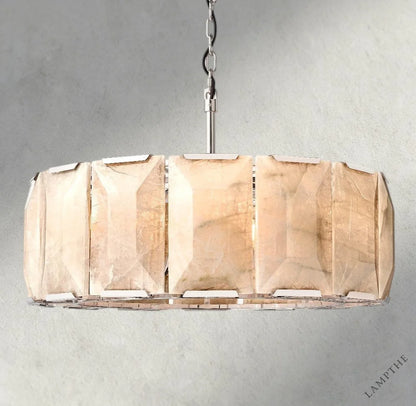 31" / Nickle Harlow Calcite Round Chandelier 19", 31", 43", 60"