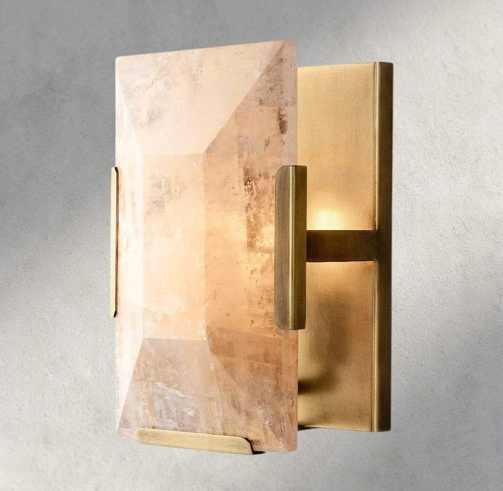 Brass Harlow Calcite Sconce