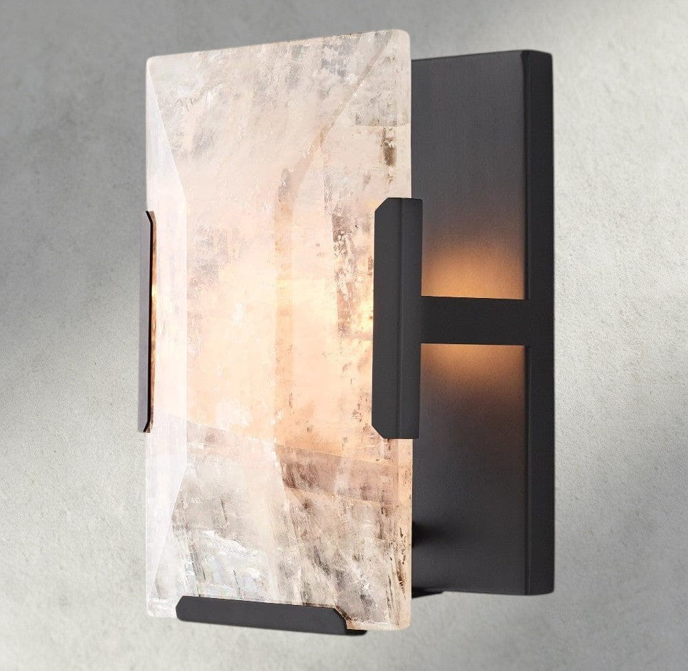 Bronze Harlow Calcite Sconce