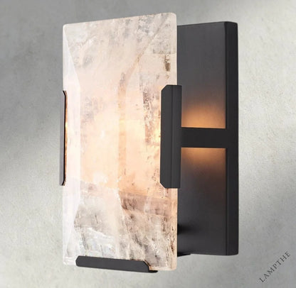 Bronze Harlow Calcite Sconce