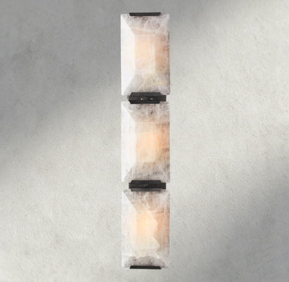 Harlow Calcite Triple Sconce