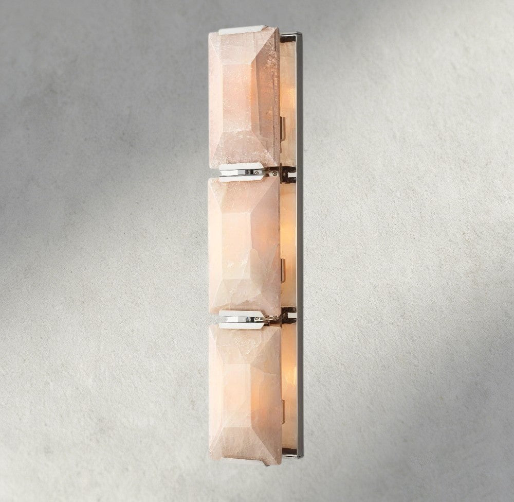 Nickle Harlow Calcite Triple Sconce