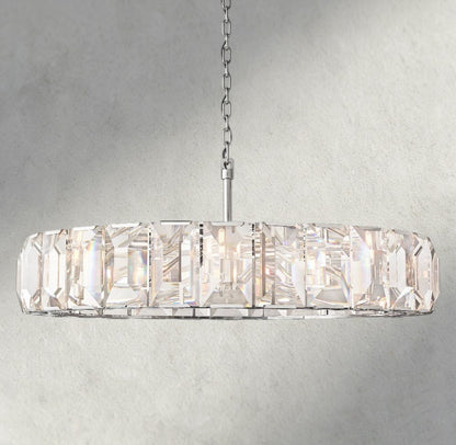 60" / Nickle Harlow Crystal Round Chandelier 19", 31", 43", 60"