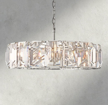 43" / Nickle Harlow Crystal Round Chandelier 19", 31", 43", 60"