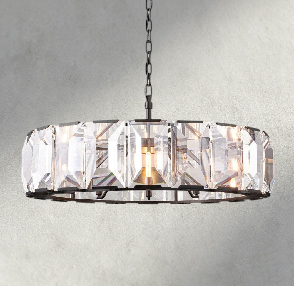 43" / Bronze Harlow Crystal Round Chandelier 19", 31", 43", 60"