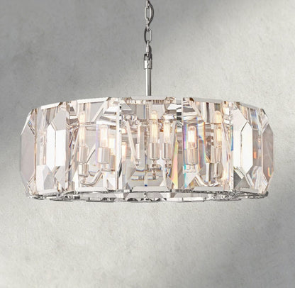 31" / Nickle Harlow Crystal Round Chandelier 19", 31", 43", 60"