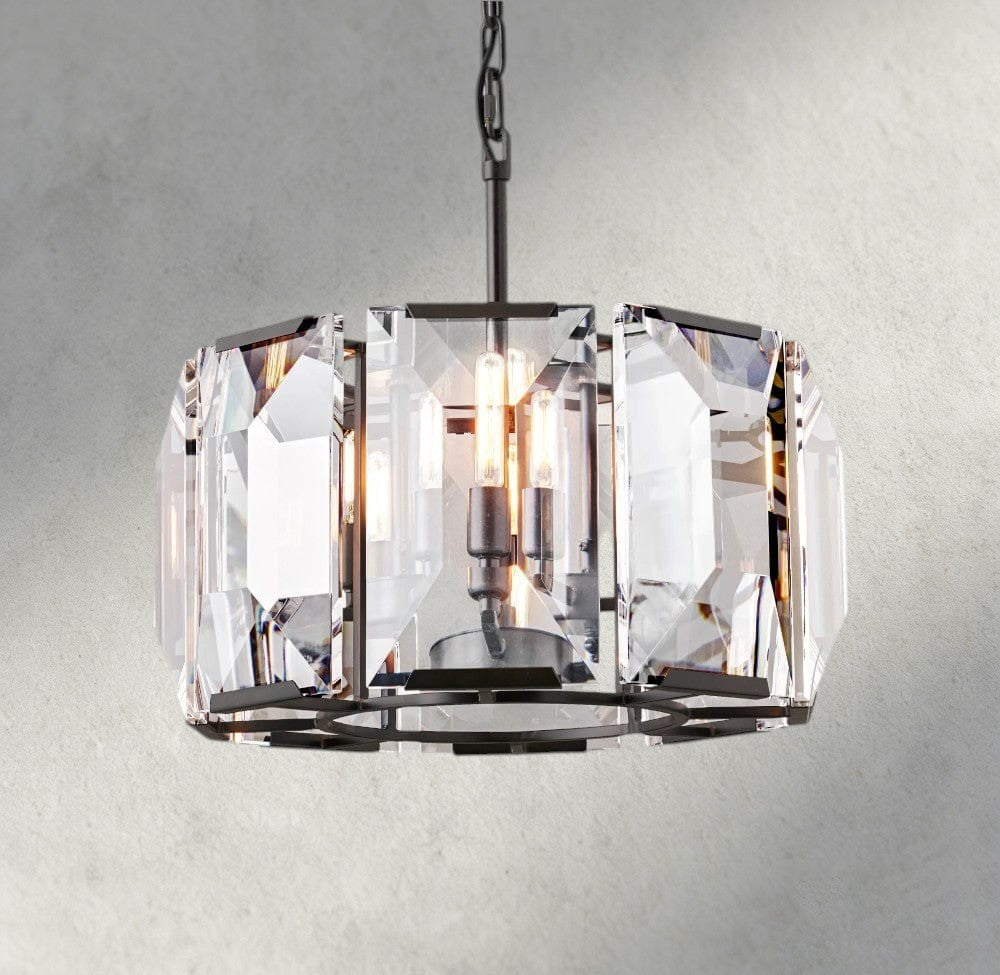 19" / Bronze Harlow Crystal Round Chandelier 19", 31", 43", 60"