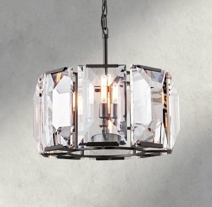 19" / Bronze Harlow Crystal Round Chandelier 19", 31", 43", 60"
