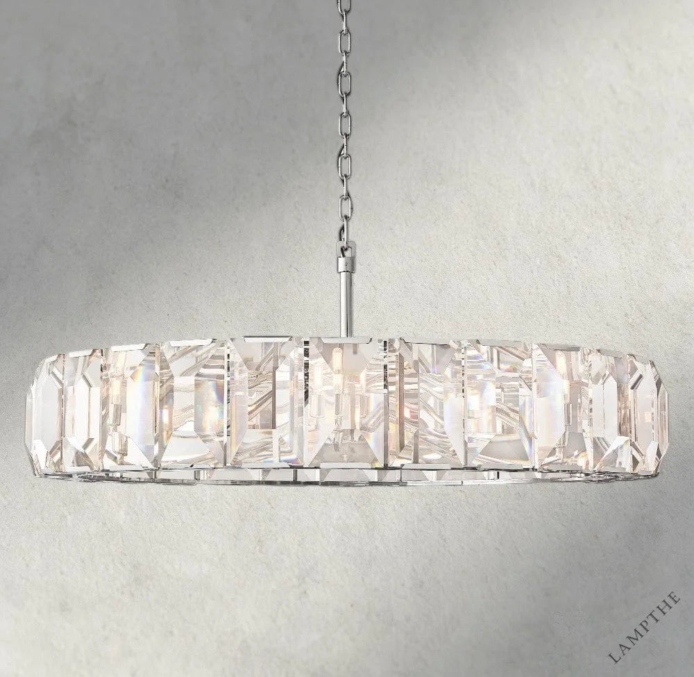 60" / Nickle Harlow Crystal Round Chandelier 19", 31", 43", 60"