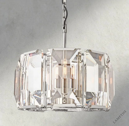 19" / Nickle Harlow Crystal Round Chandelier 19", 31", 43", 60"