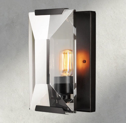 Bronze Harlow Crystal Sconce