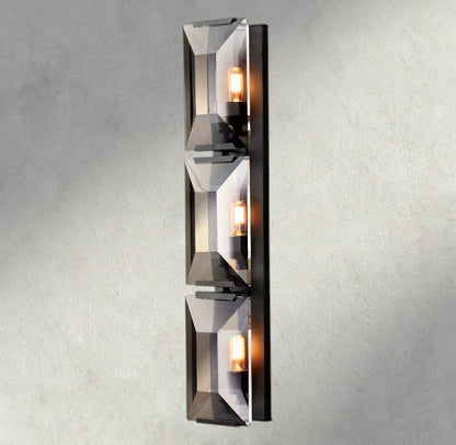 Bronze Harlow Crystal Triple Sconce