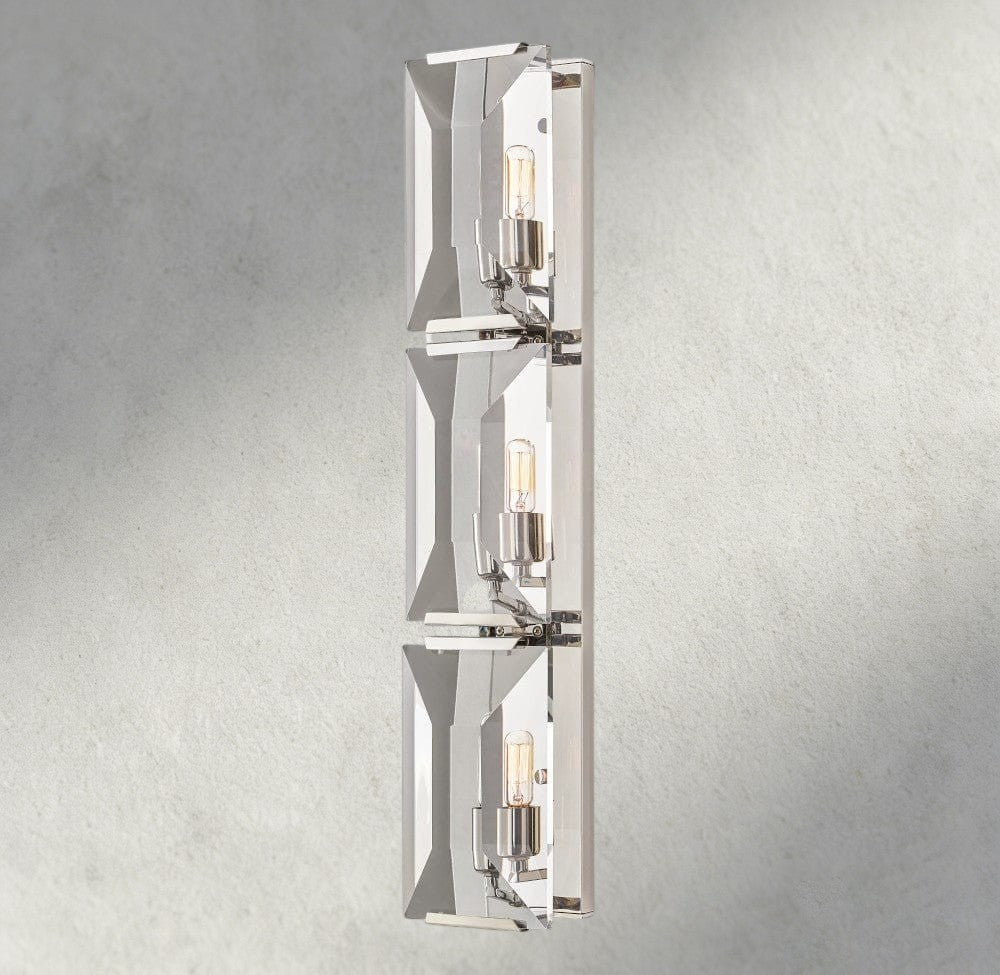 Nickle Harlow Crystal Triple Sconce