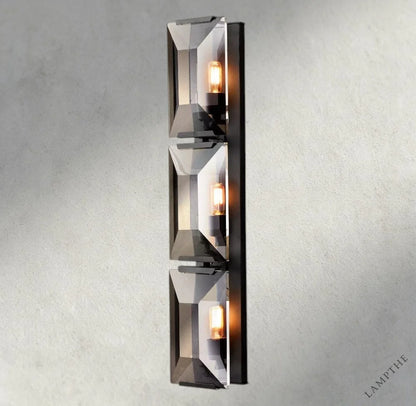 Bronze Harlow Crystal Triple Sconce