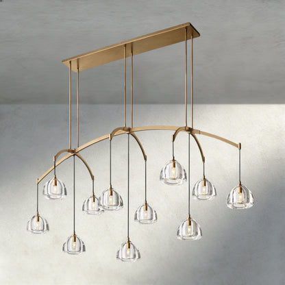 Hemisphere Linear Chandelier 54", 72"