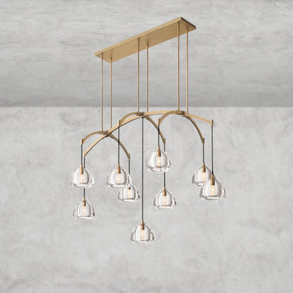 Hemisphere Linear Chandelier 54", 72"