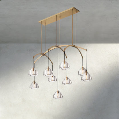 Hemisphere Linear Chandelier 54", 72"