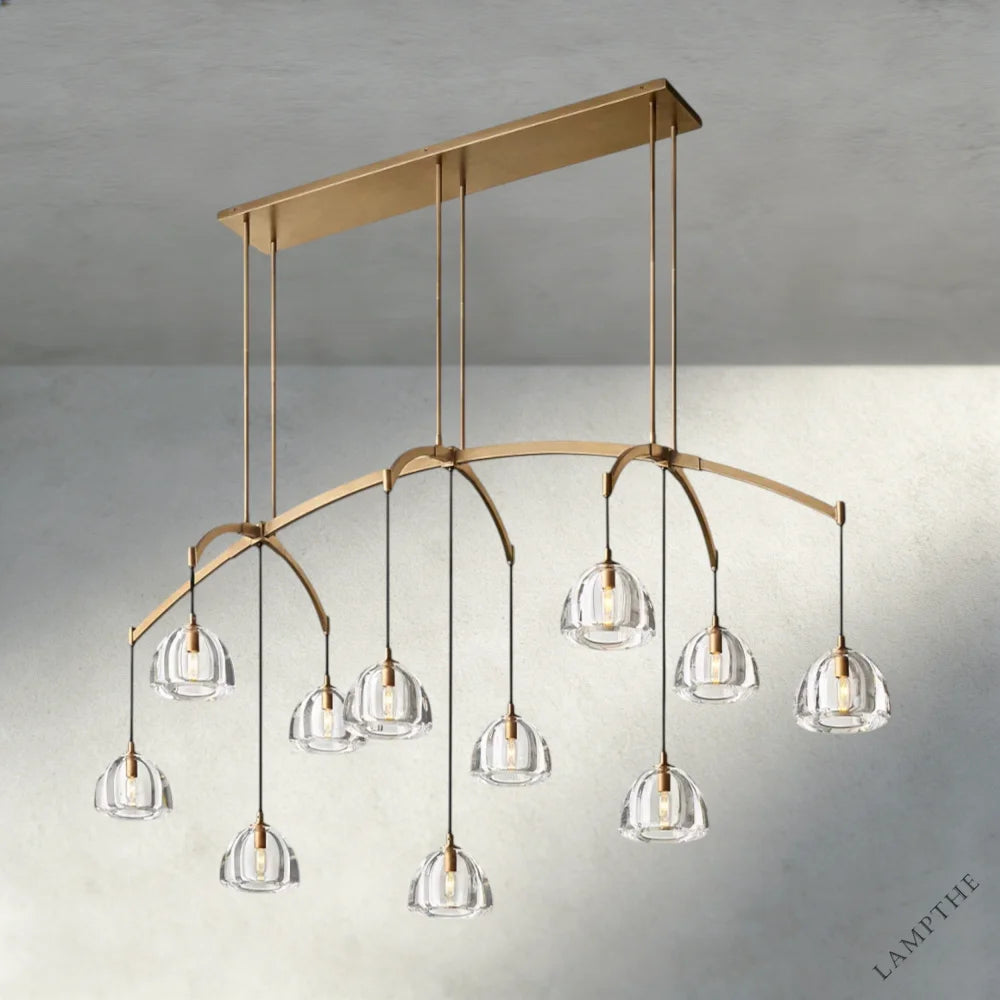Hemisphere Linear Chandelier 54", 72"