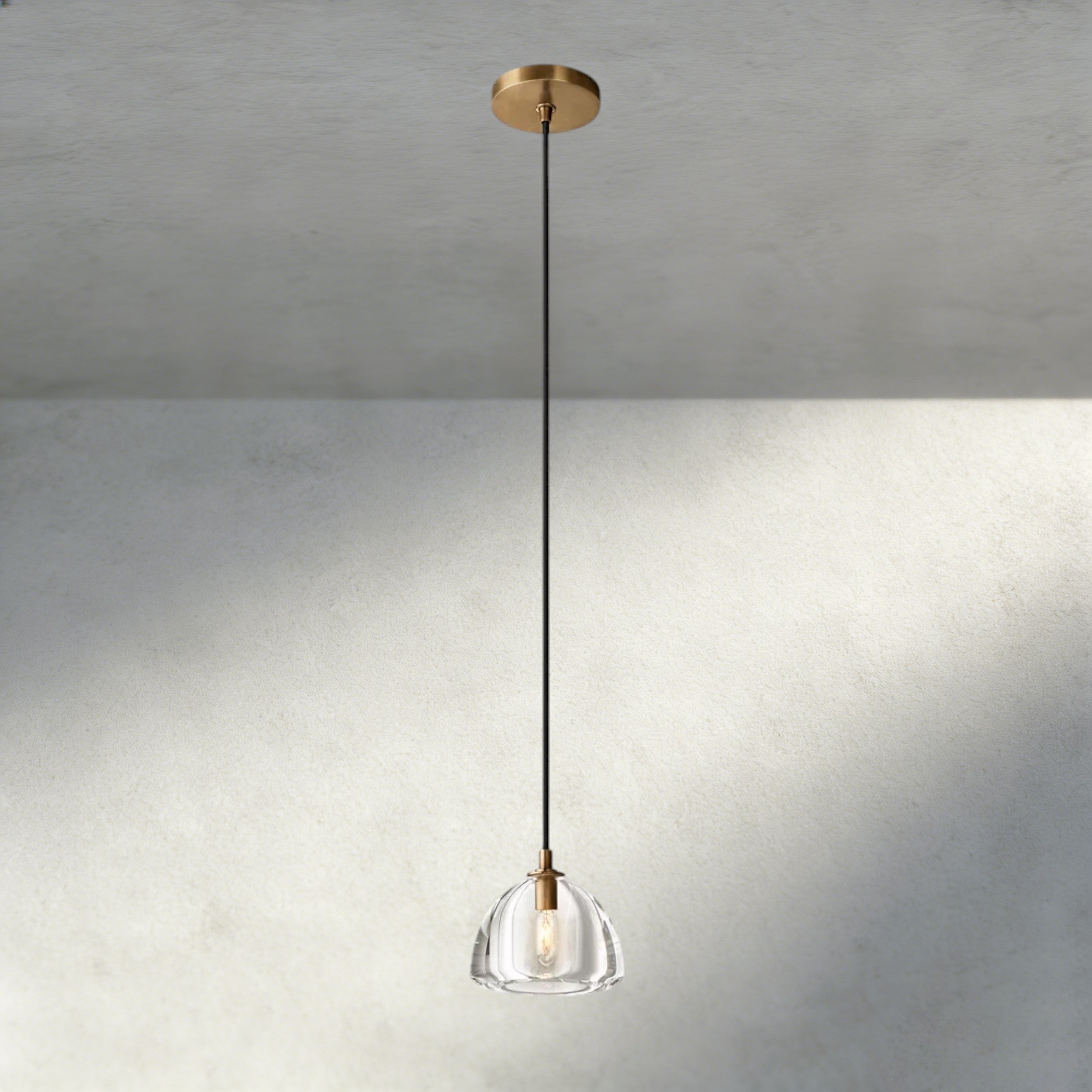 Brass HEMISPHERE PENDANT