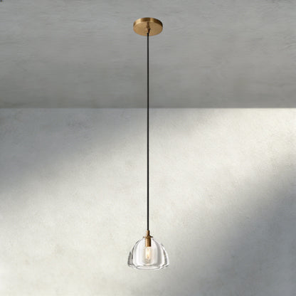 Brass HEMISPHERE PENDANT