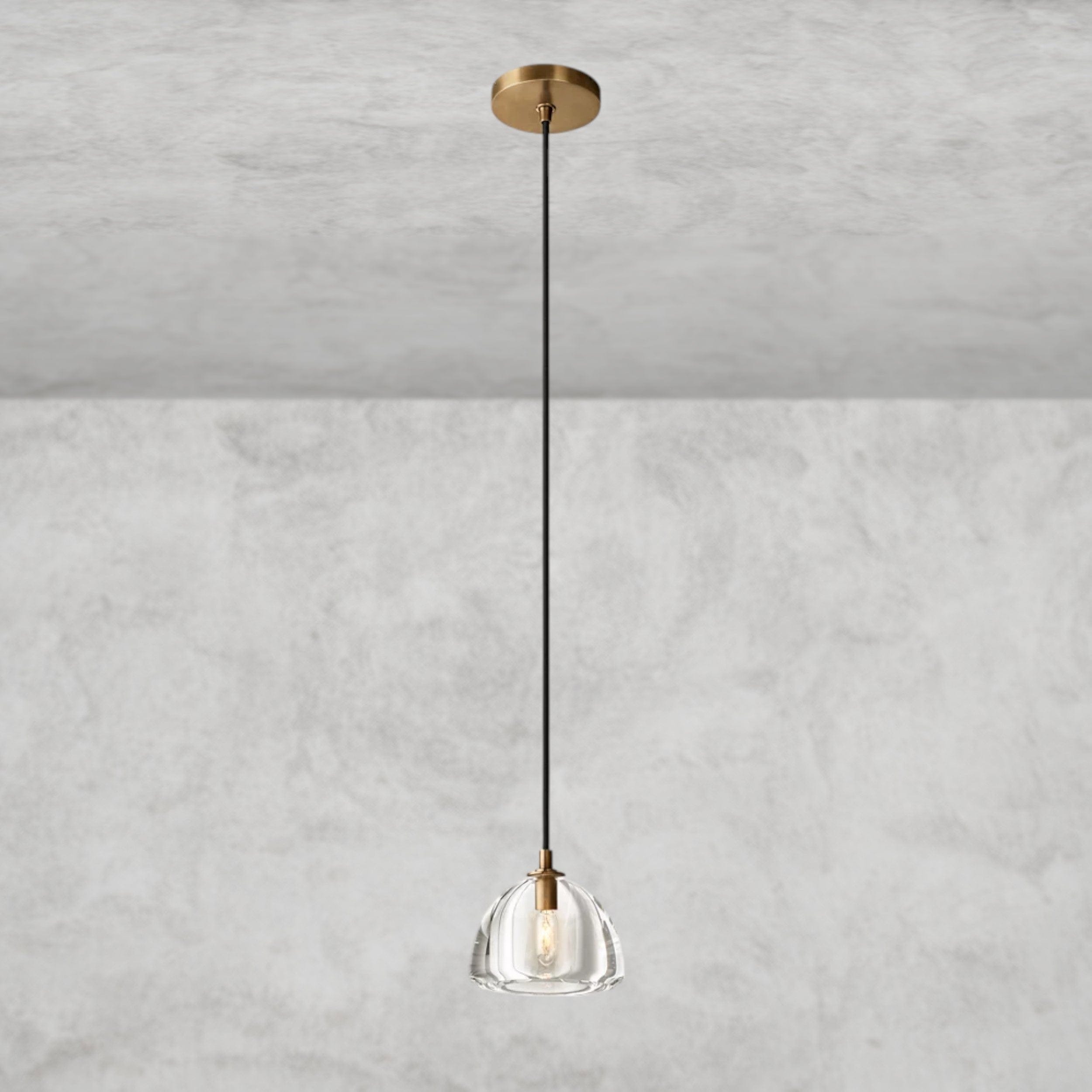 Brass HEMISPHERE PENDANT