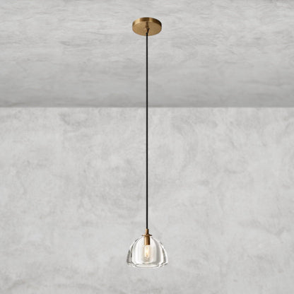 Brass HEMISPHERE PENDANT