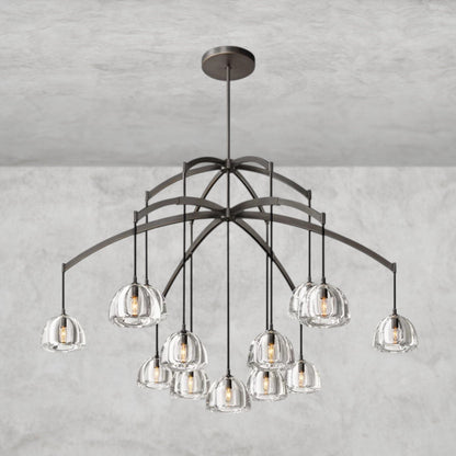 60" / Bronze Hemisphere Round Chandelier 36", 48", 60"