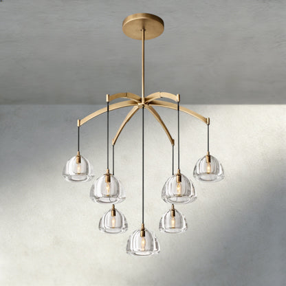 36" / Brass Hemisphere Round Chandelier 36", 48", 60"
