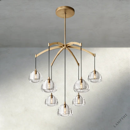 36" / Brass Hemisphere Round Chandelier 36", 48", 60"