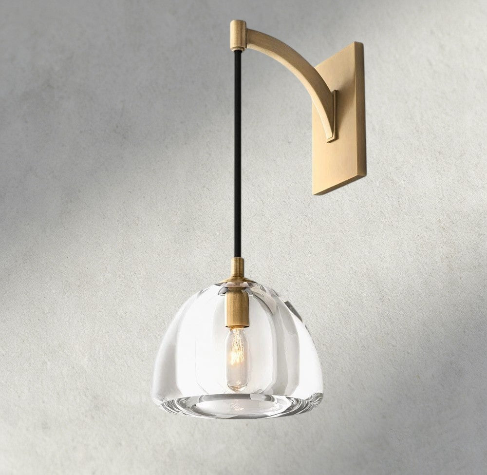 Brass HEMISPHERE SCONCE