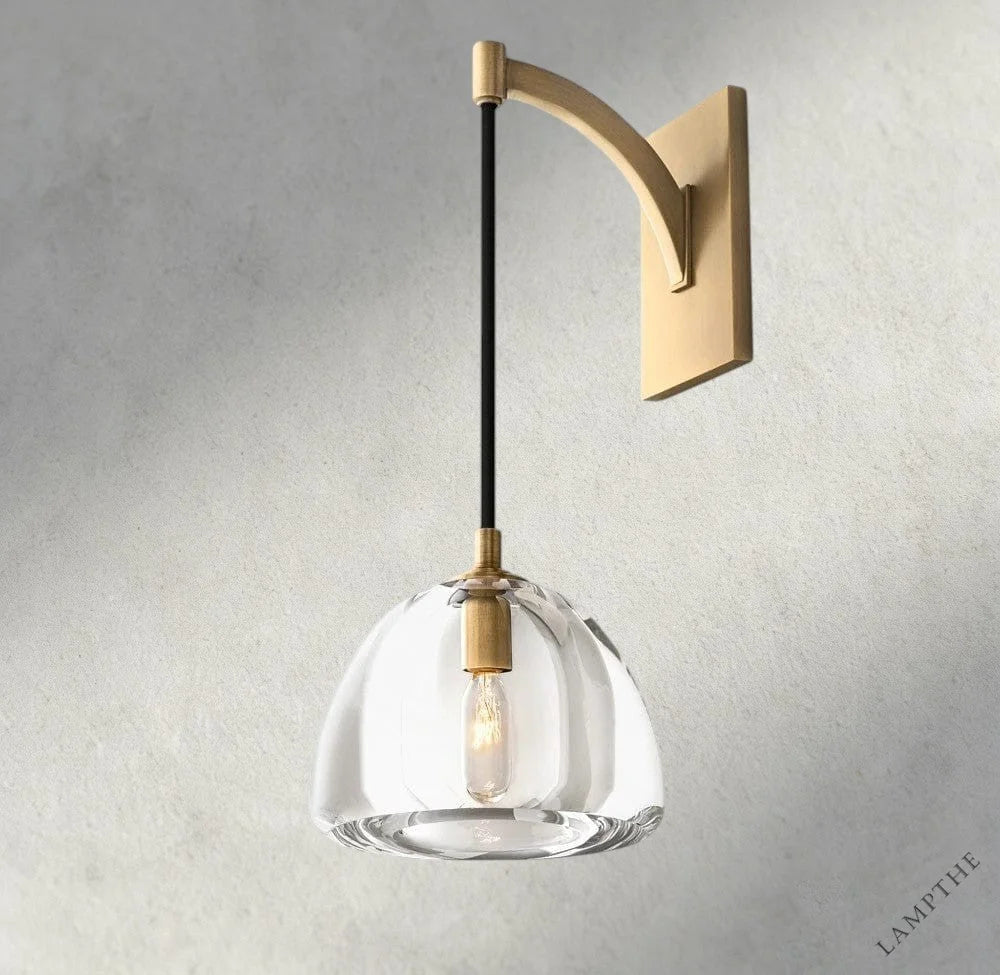 Brass HEMISPHERE SCONCE