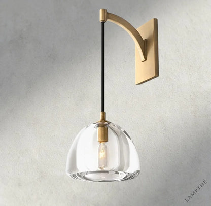 Brass HEMISPHERE SCONCE