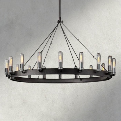 Camino  Round Outdoor Chandelier 39“D 51"D
