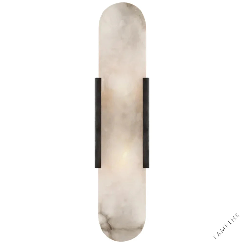 Kevin Koltin Melange Elongated Alabaster Wall Sconce Kevinstudiolives Black H 20''
