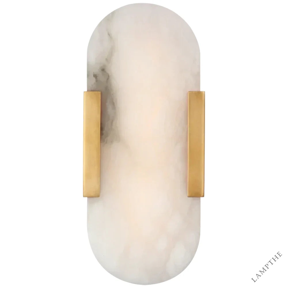 Kevin Koltin Melange Elongated Alabaster Wall Sconce Kevinstudiolives Brass H 13.8''