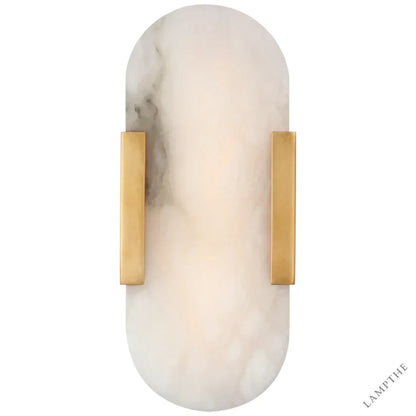 Kevin Koltin Melange Elongated Alabaster Wall Sconce Kevinstudiolives Brass H 13.8''