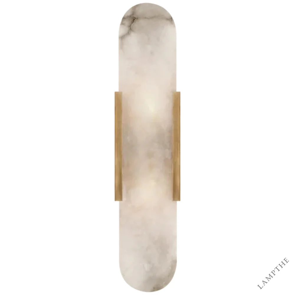 Kevin Koltin Melange Elongated Alabaster Wall Sconce Kevinstudiolives Brass H 20''