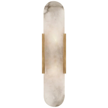 Kevin Koltin Melange Elongated Alabaster Wall Sconce Kevinstudiolives Brass H 20''