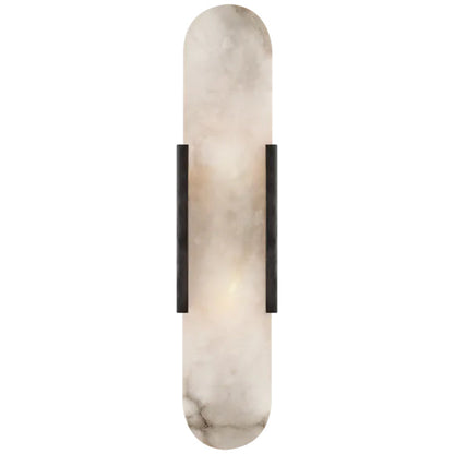 Kevin Koltin Melange Elongated Alabaster Wall Sconce Kevinstudiolives Black H 20''