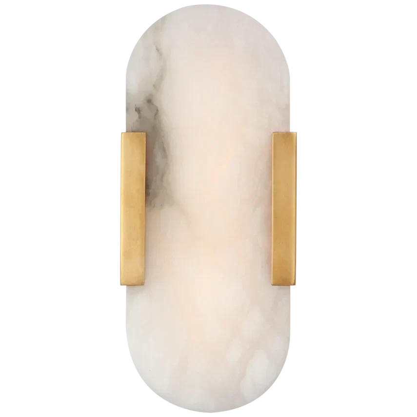 Kevin Koltin Melange Elongated Alabaster Wall Sconce Kevinstudiolives Brass H 13.8''