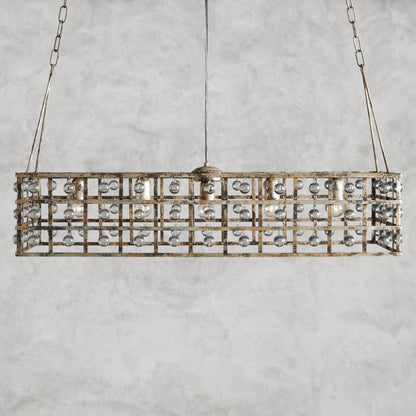 La Cage 41" Rectangular Chandelier