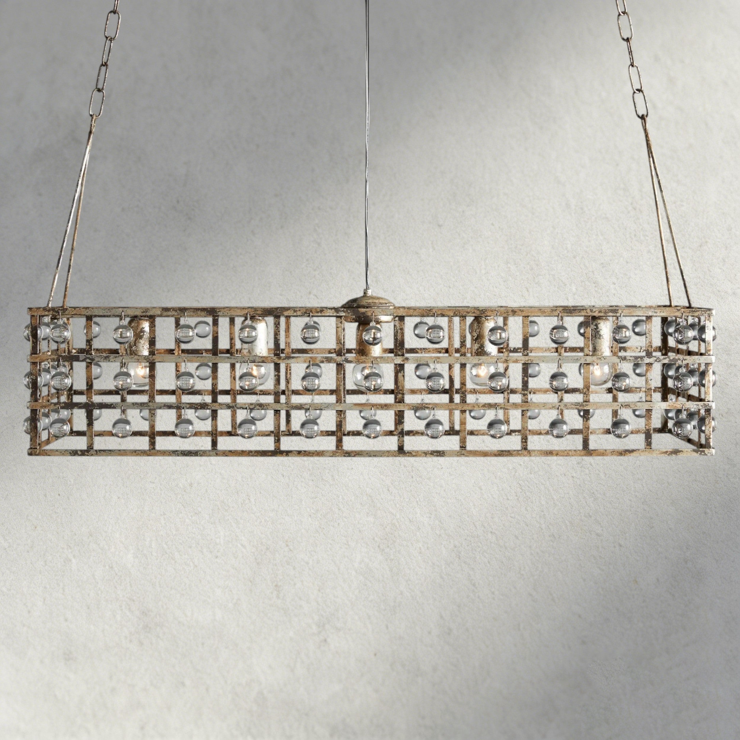 La Cage 41" Rectangular Chandelier