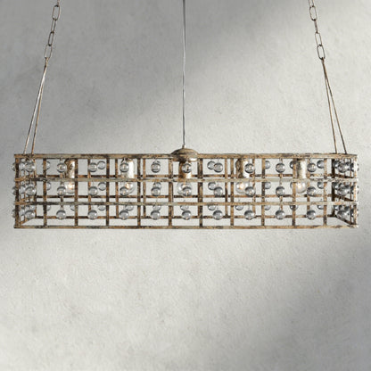 La Cage 41" Rectangular Chandelier