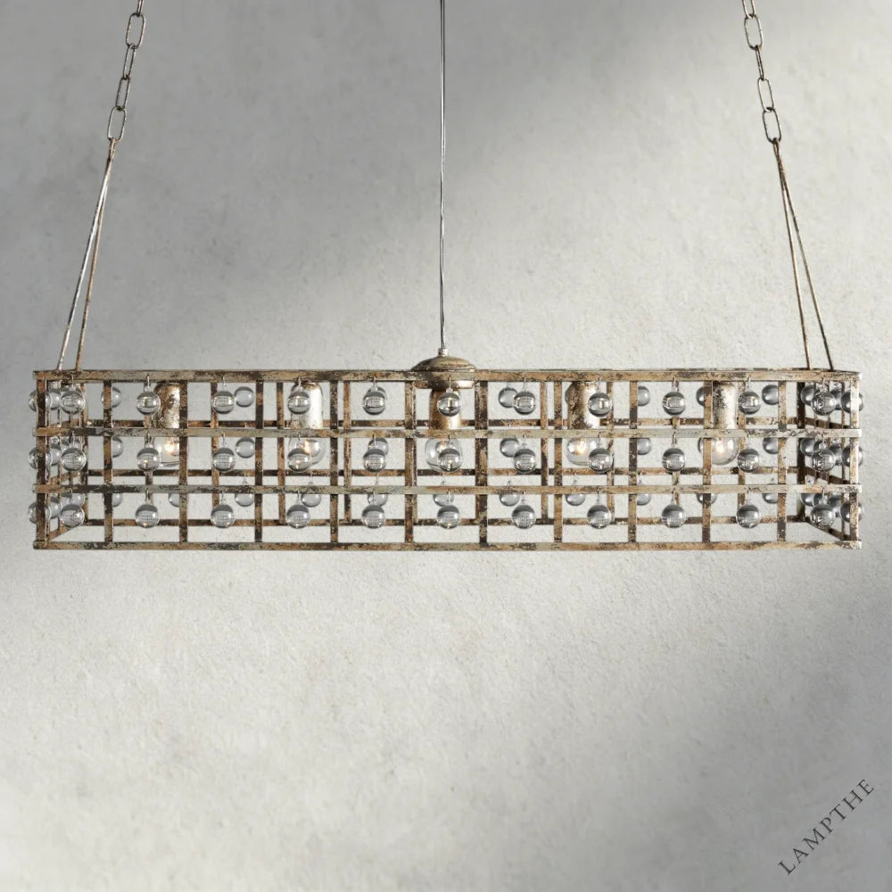 La Cage 41" Rectangular Chandelier
