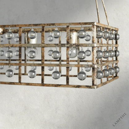 La Cage 41" Rectangular Chandelier