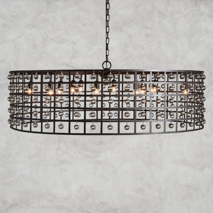 12" / Bronze La Cage Round Chandelier 6", 8", 12"