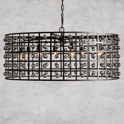 8" / Bronze La Cage Round Chandelier 6", 8", 12"