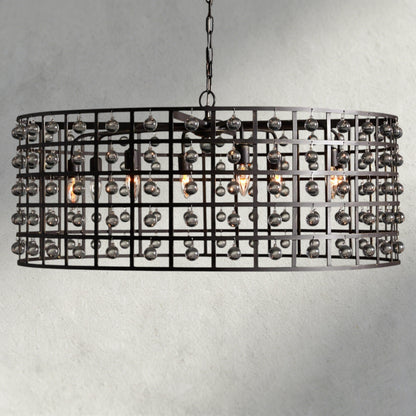 8" / Bronze La Cage Round Chandelier 6", 8", 12"