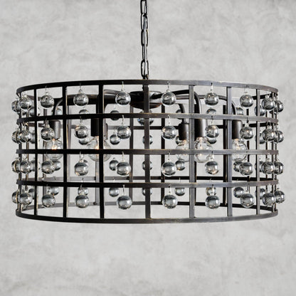 6" / Bronze La Cage Round Chandelier 6", 8", 12"