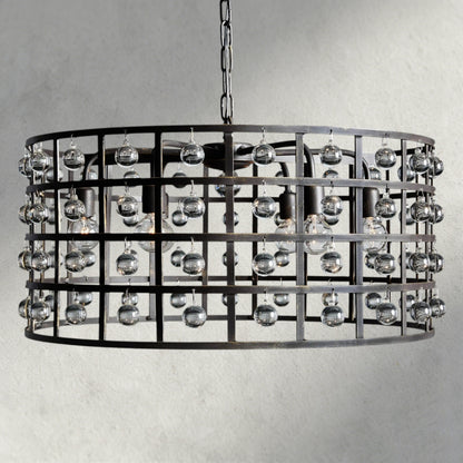 6" / Bronze La Cage Round Chandelier 6", 8", 12"